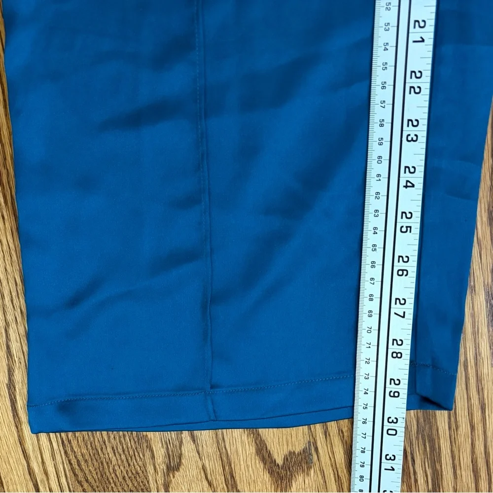 NWT Sincerely Jules Teal Wide-Leg Silky Dress Pants